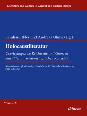 cover image of Holocaustliteratur